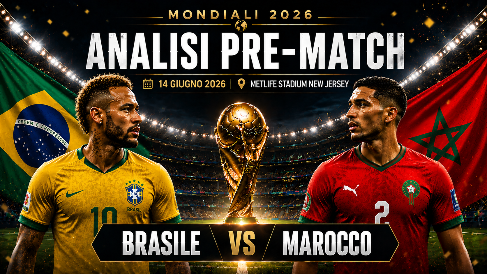 Brasile vs Marocco Mondiali 2026 analisi pre-match